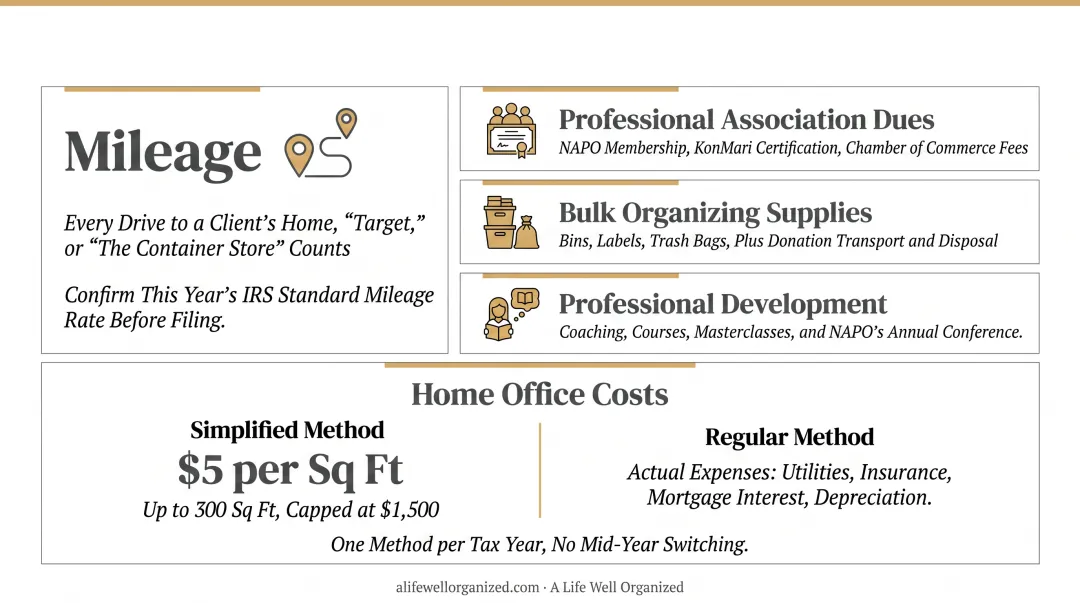 Simplified versus regular home office deduction method comparison chart