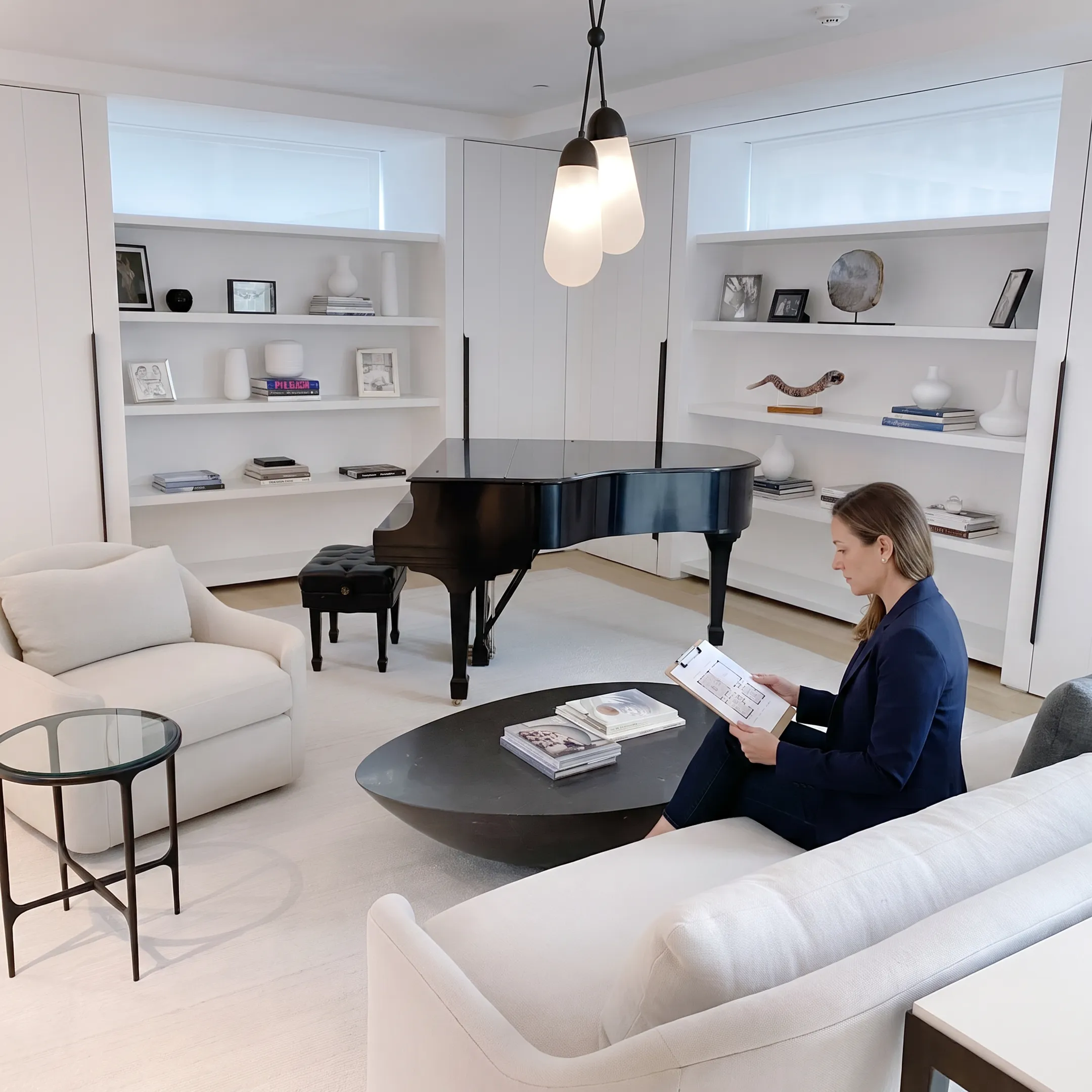 Designer planning a refined, organized living space