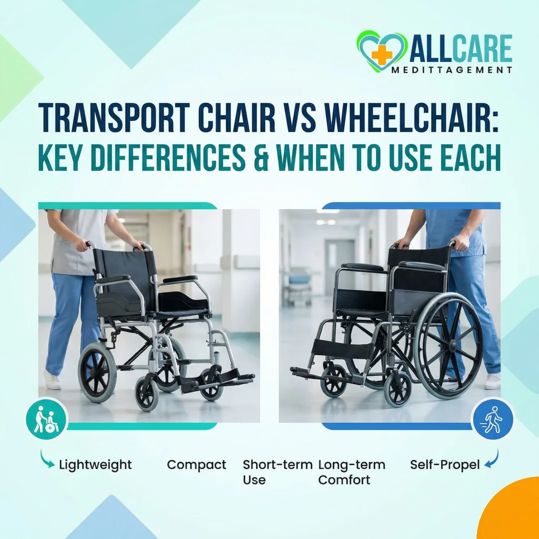 Transport Chair vs Wheelchair: Key Differences & When to Use Each