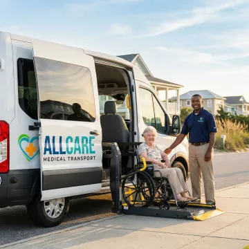 Professional senior transportation vehicle with wheelchair accessibility in Wilmington NC