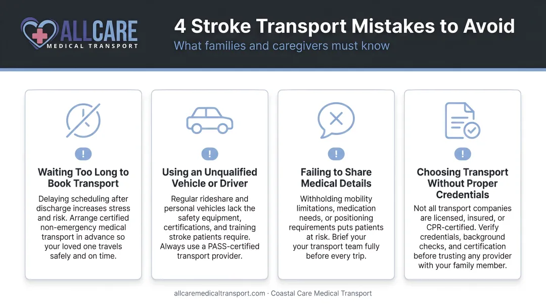 Four common stroke transport mistakes families and caregivers must avoid