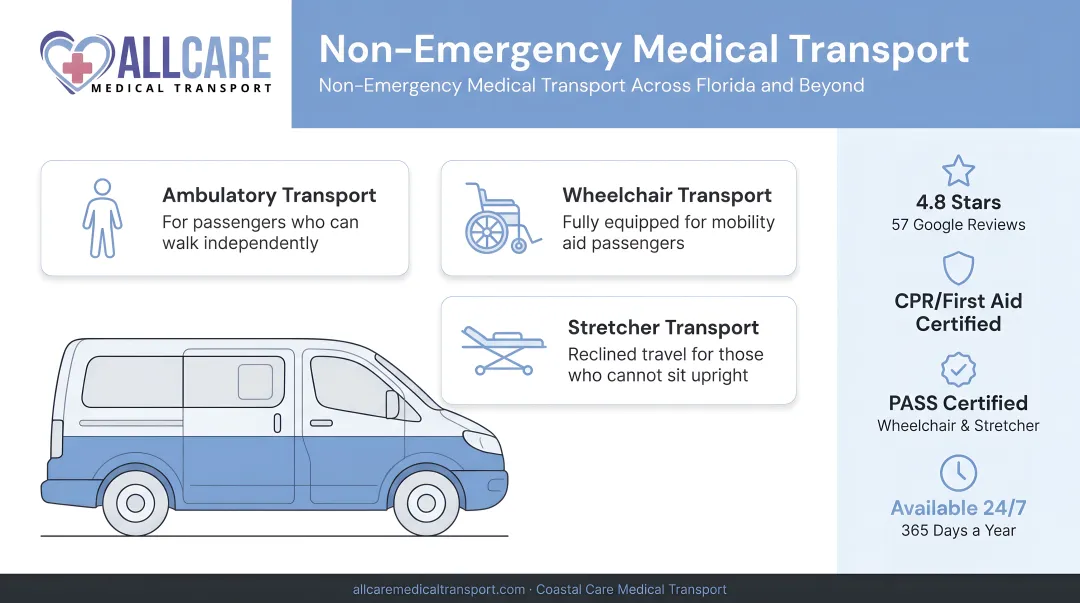 Medical transport staff carefully moving patient on stretcher into specialized transport vehicle