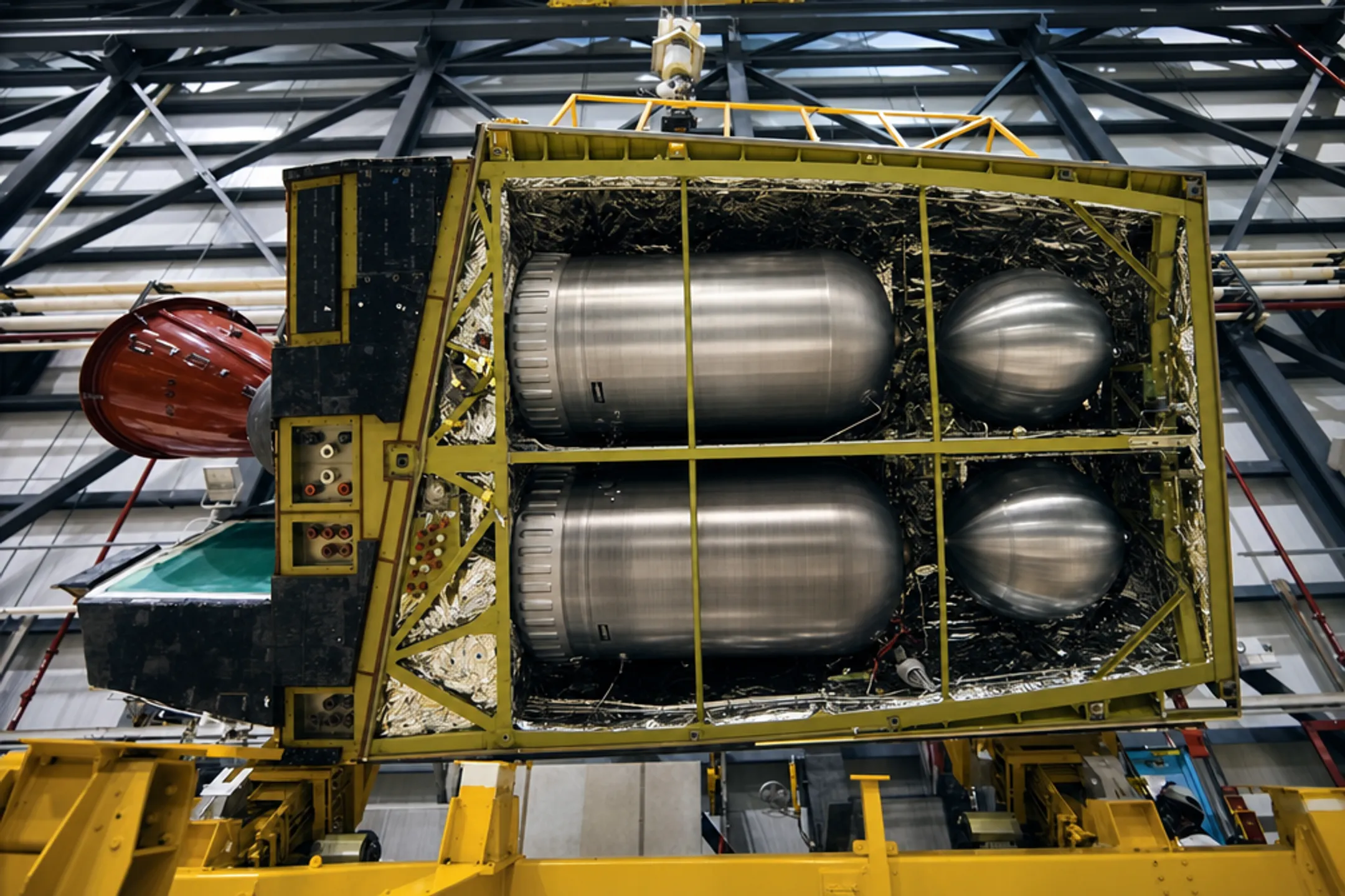 Titanium pressure vessel used in aerospace hydrogen fuel storage systems