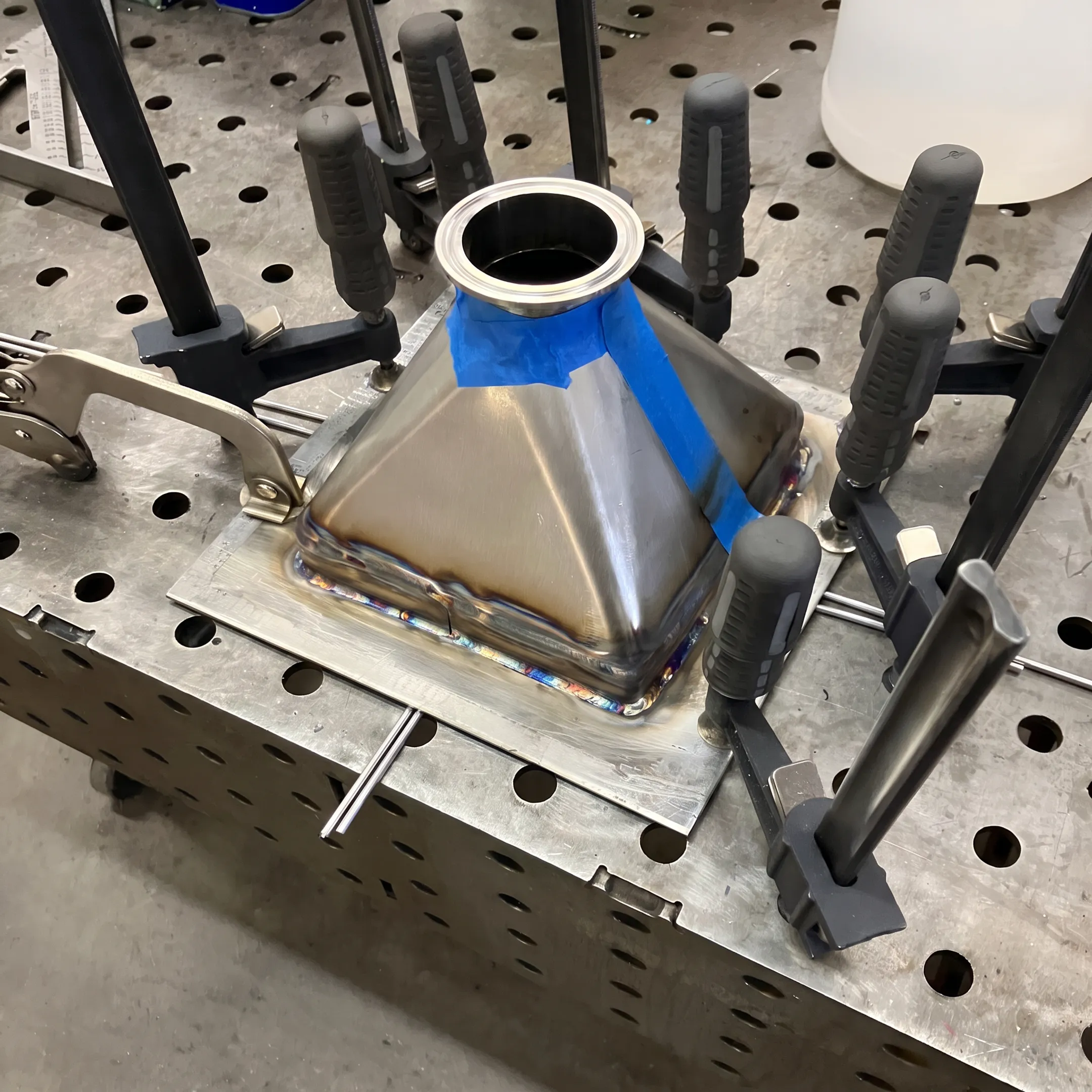 Precision-welded specialty metal assembly