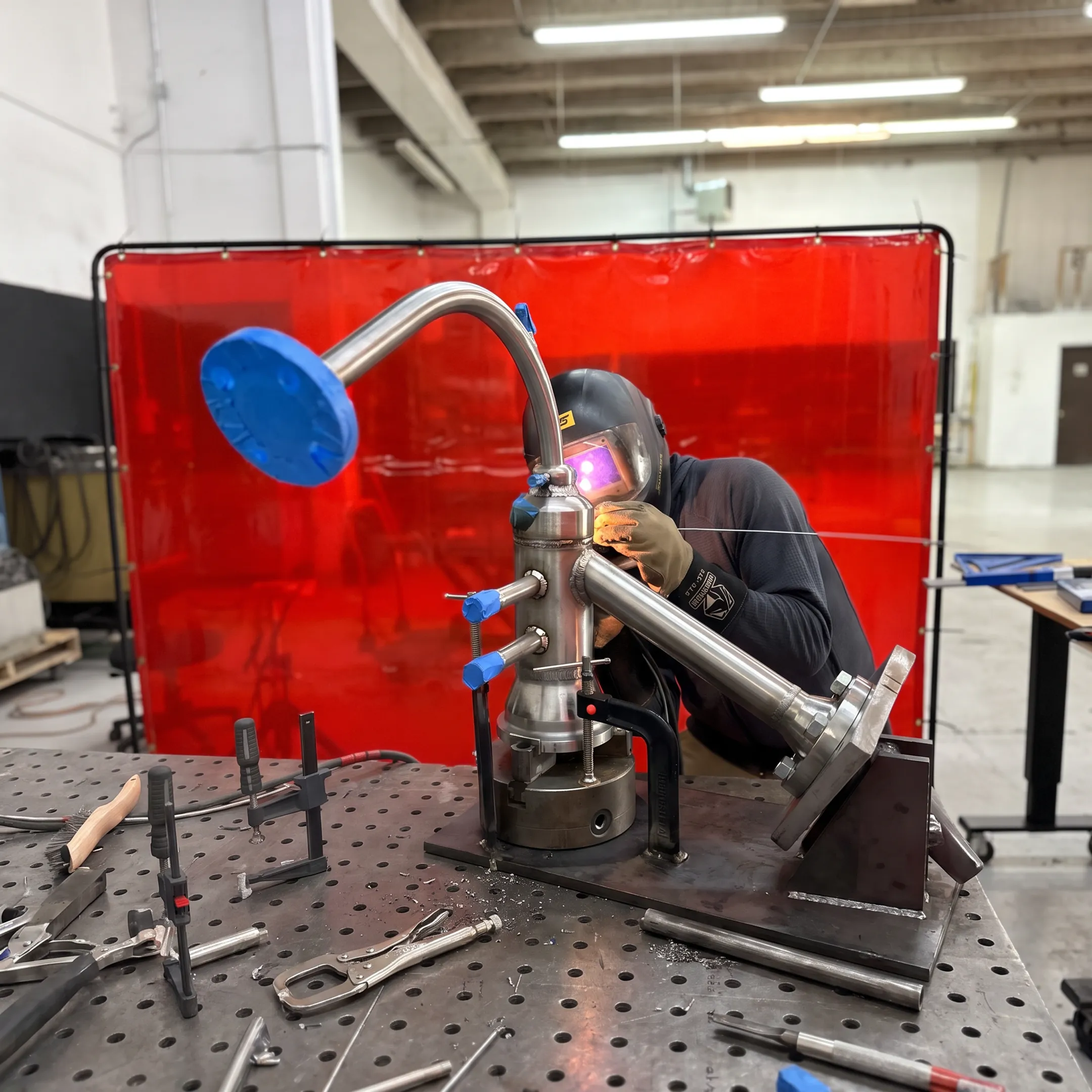 Precision welding on a specialty metal component