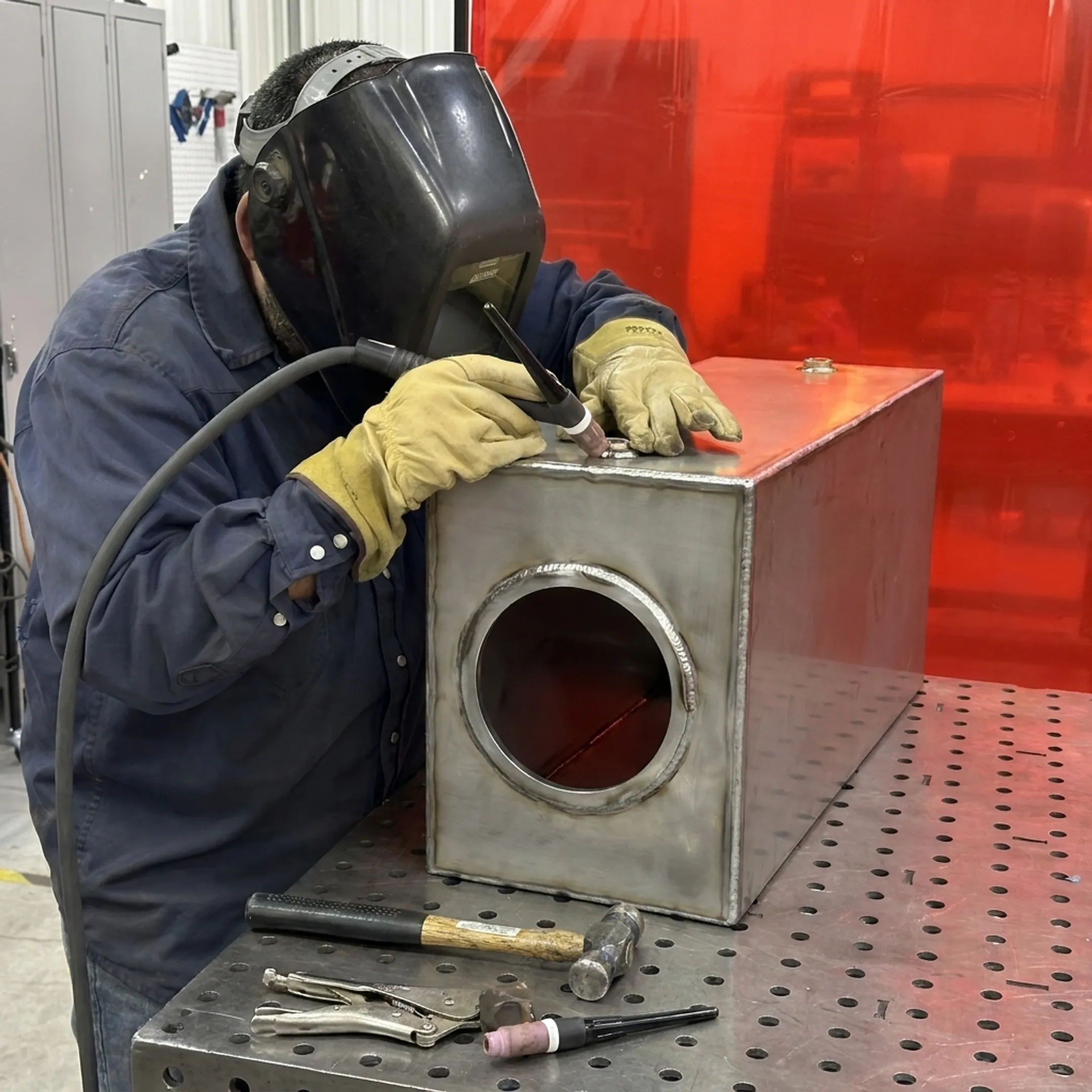 Precision welded custom enclosure assembly