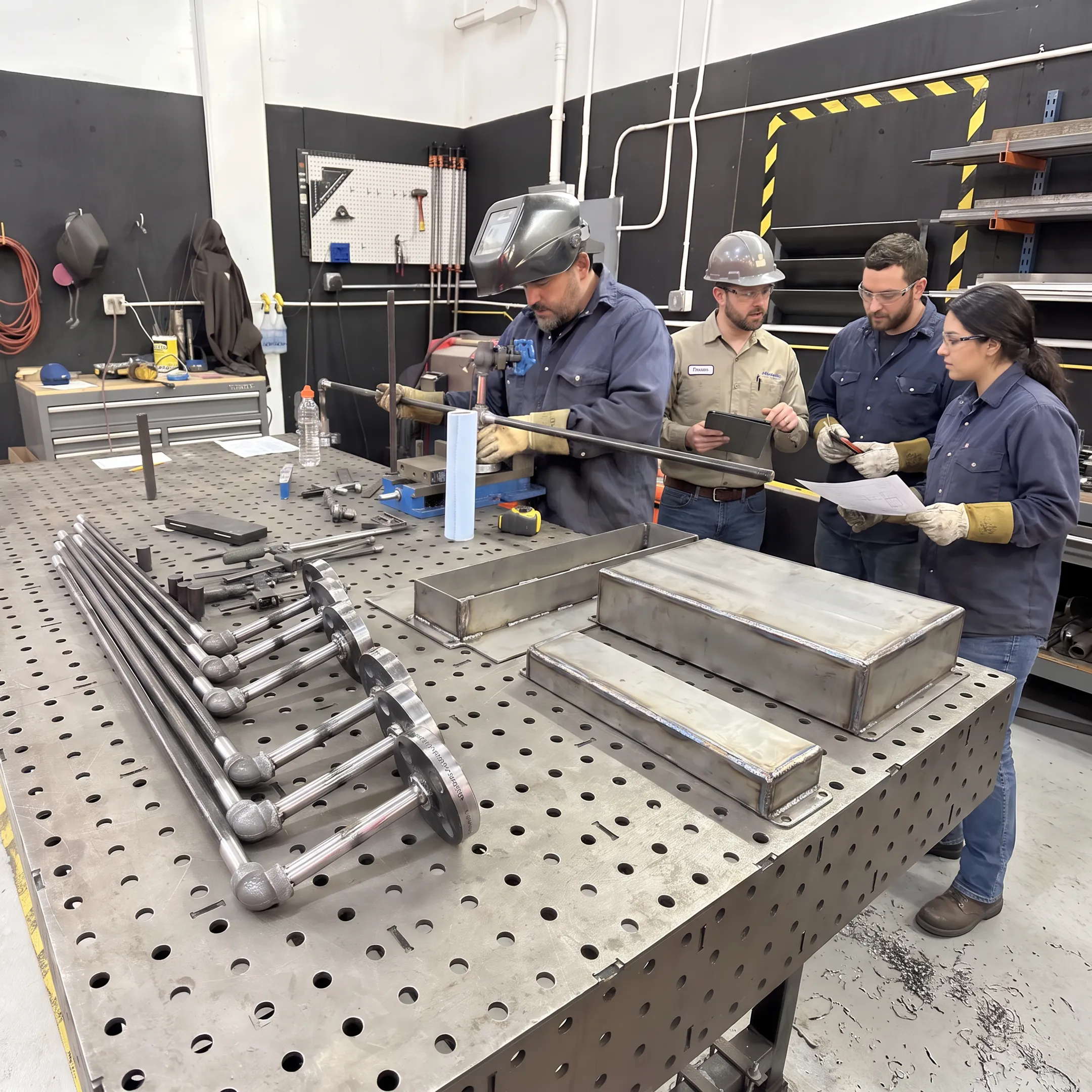 Custom metal enclosure being designed and fabricated
