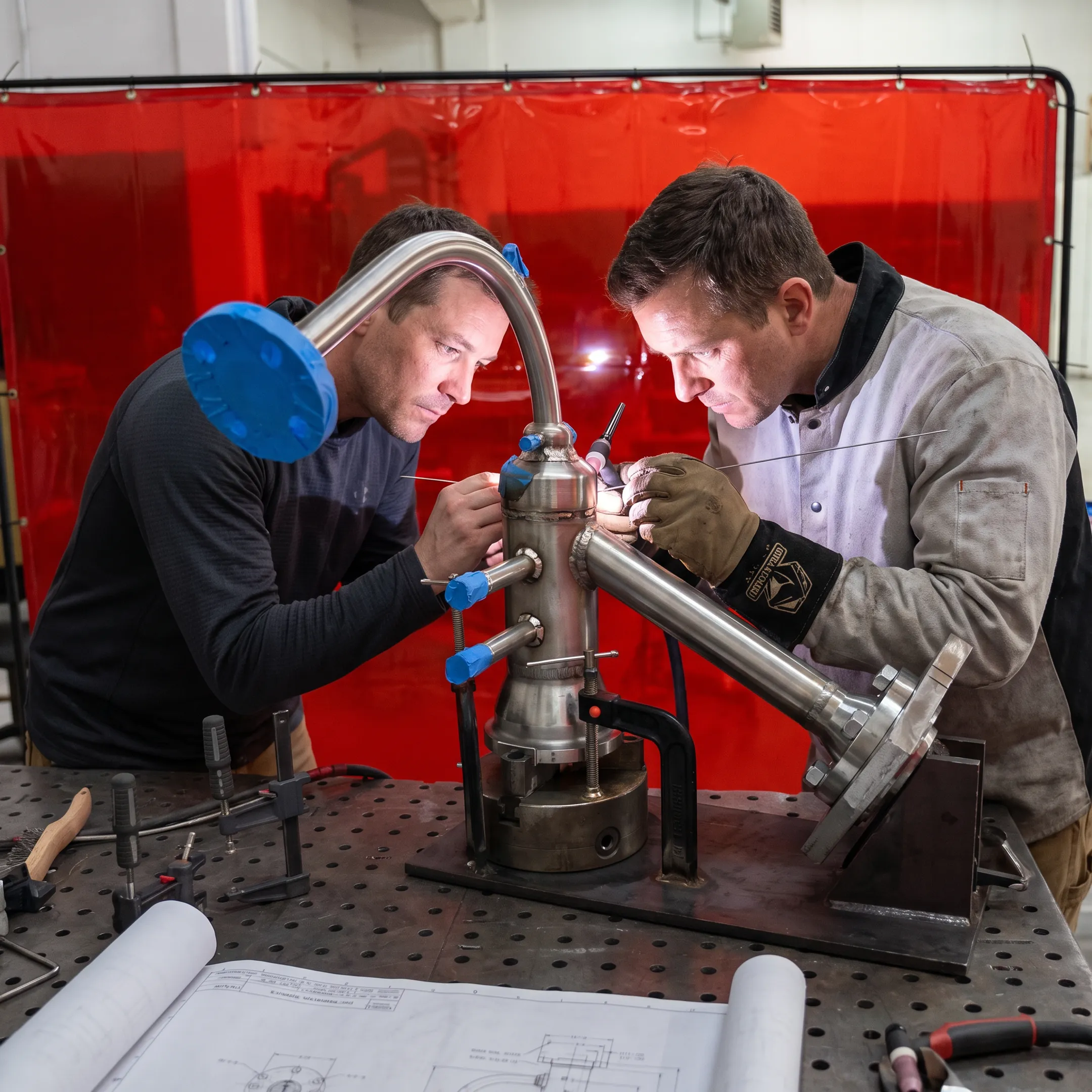 Precision welding on a specialty metal component