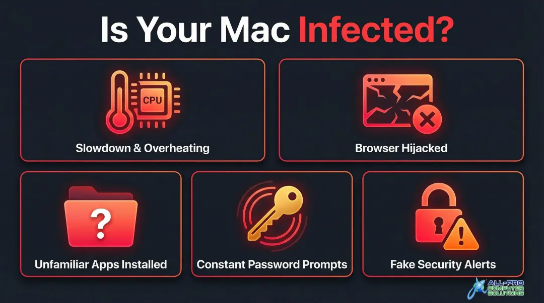 5 warning signs your Mac has a virus or malware infection