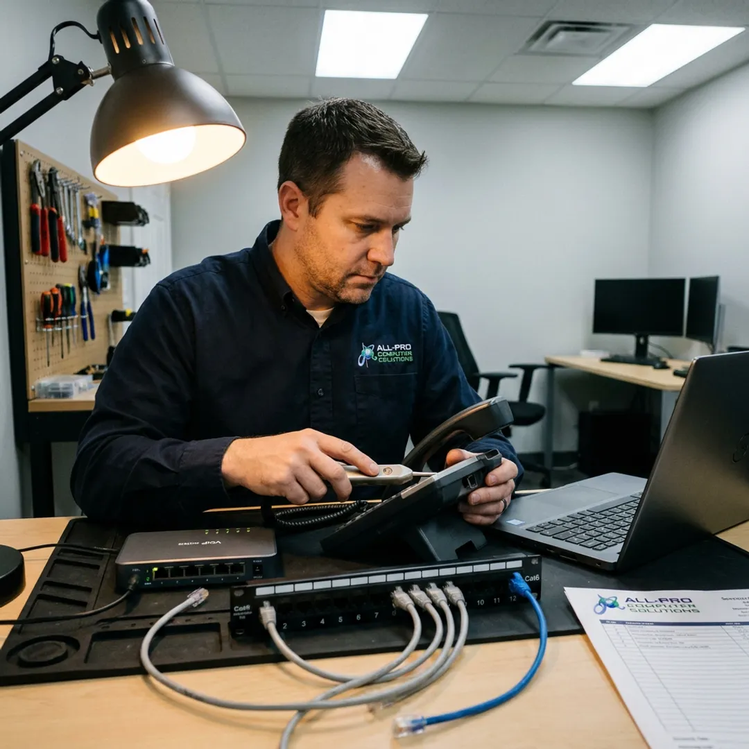 Phone system troubleshooting process