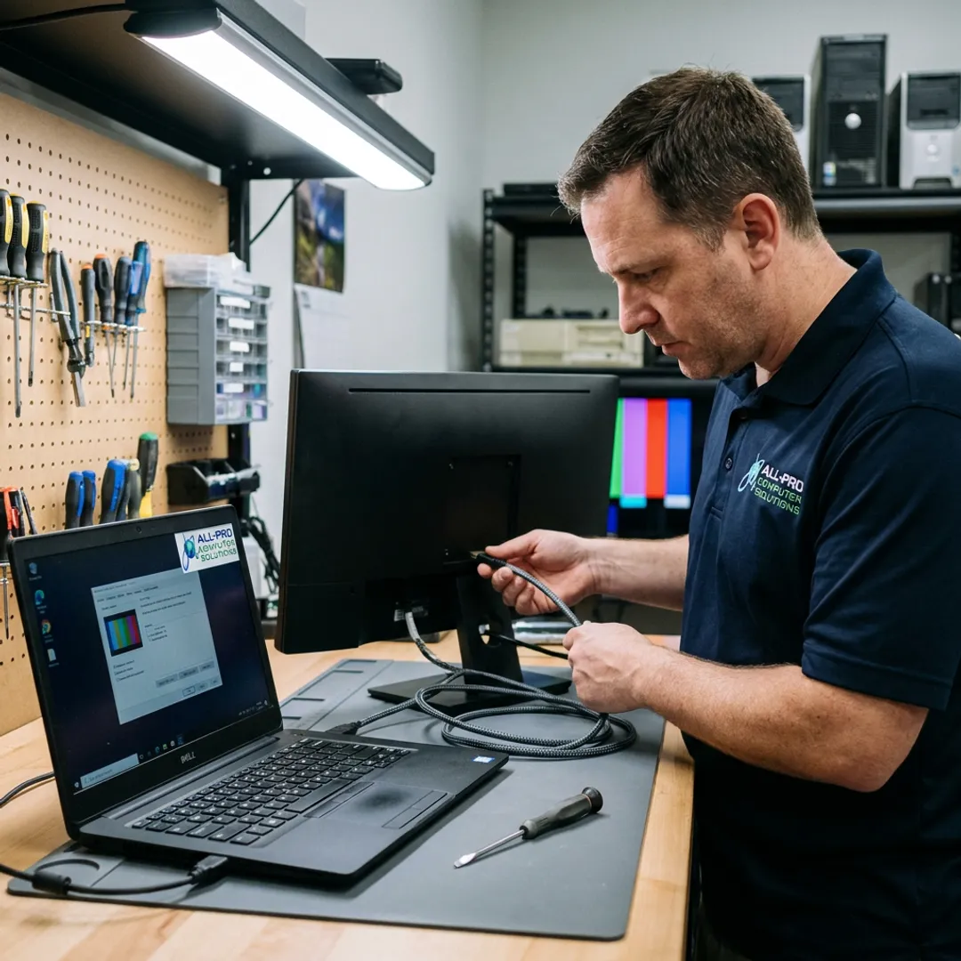 Computer monitor diagnostic process