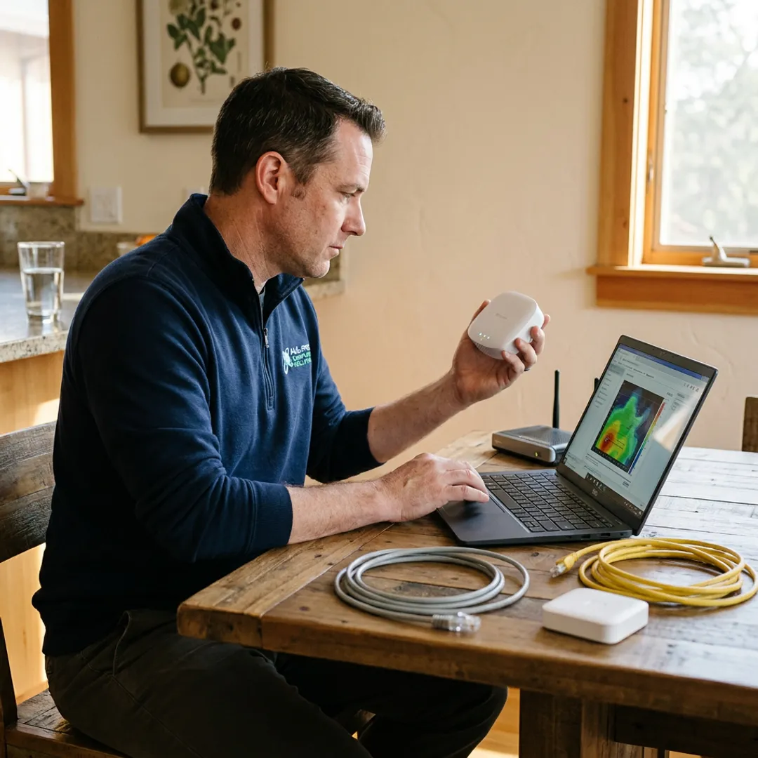Home network installation process