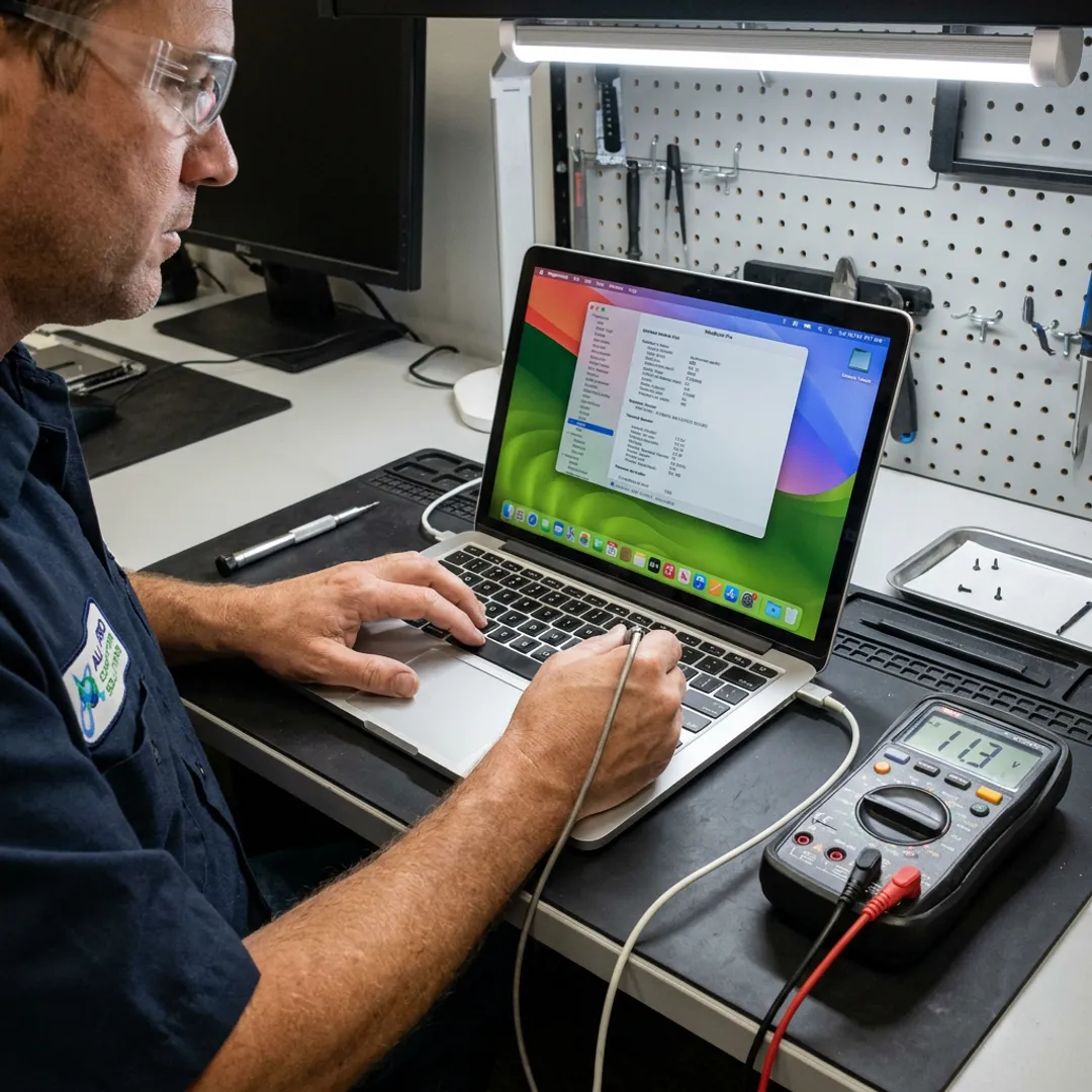 MacBook Pro repair diagnostic process