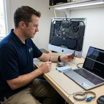Apple computer repair workbench
