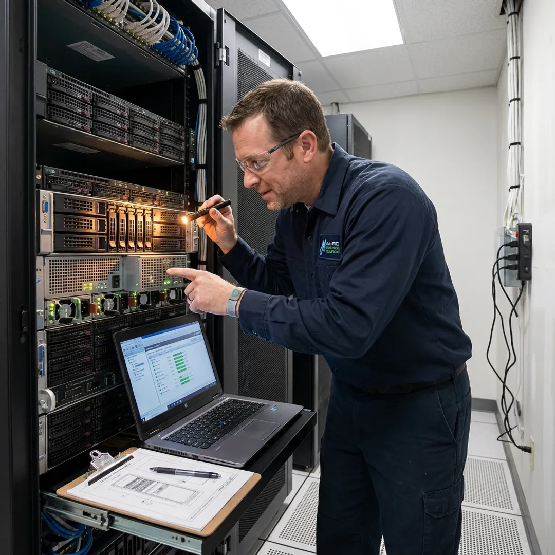 Server hardware maintenance inspection