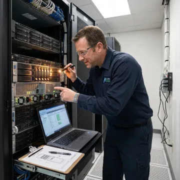 Server hardware maintenance inspection