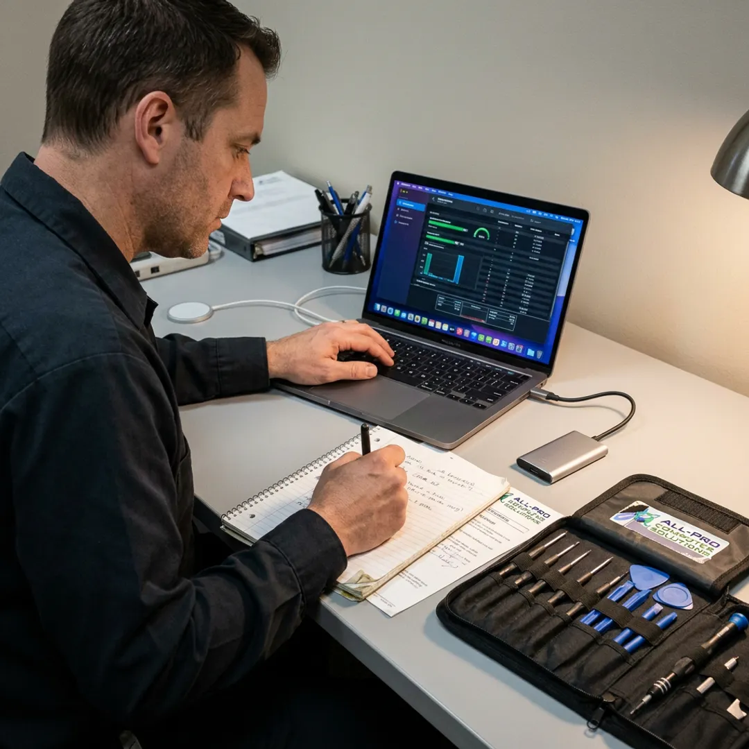 Apple computer diagnostic process
