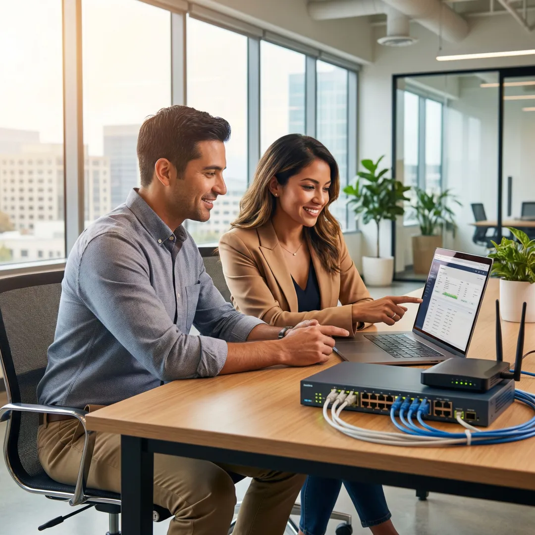 IT technician providing computer support to a small business owner in the Bay Area, CA