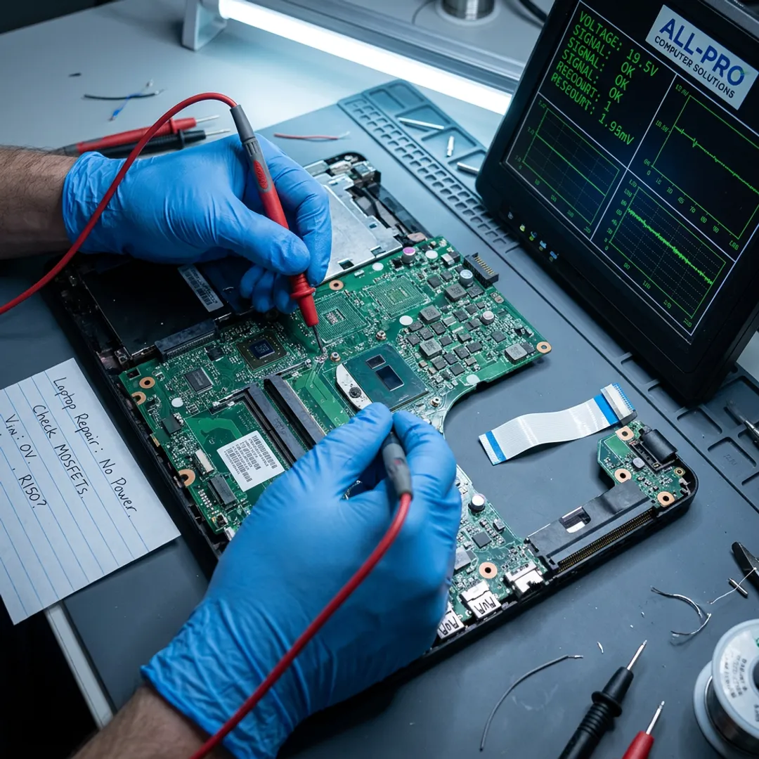 Laptop diagnostic and repair process