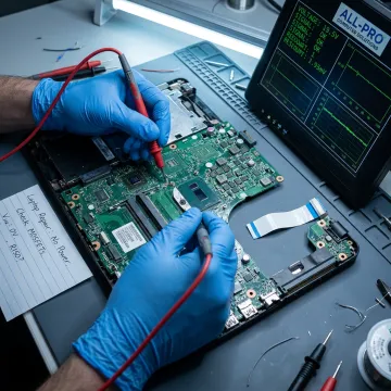 Laptop diagnostic and repair process