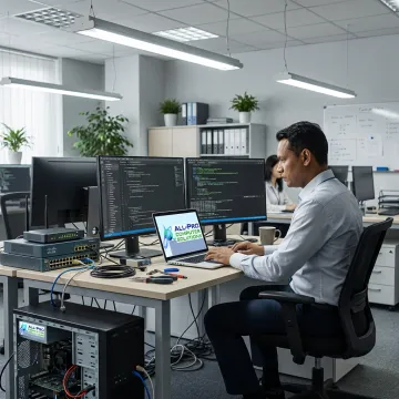 Managed IT support for a growing business office