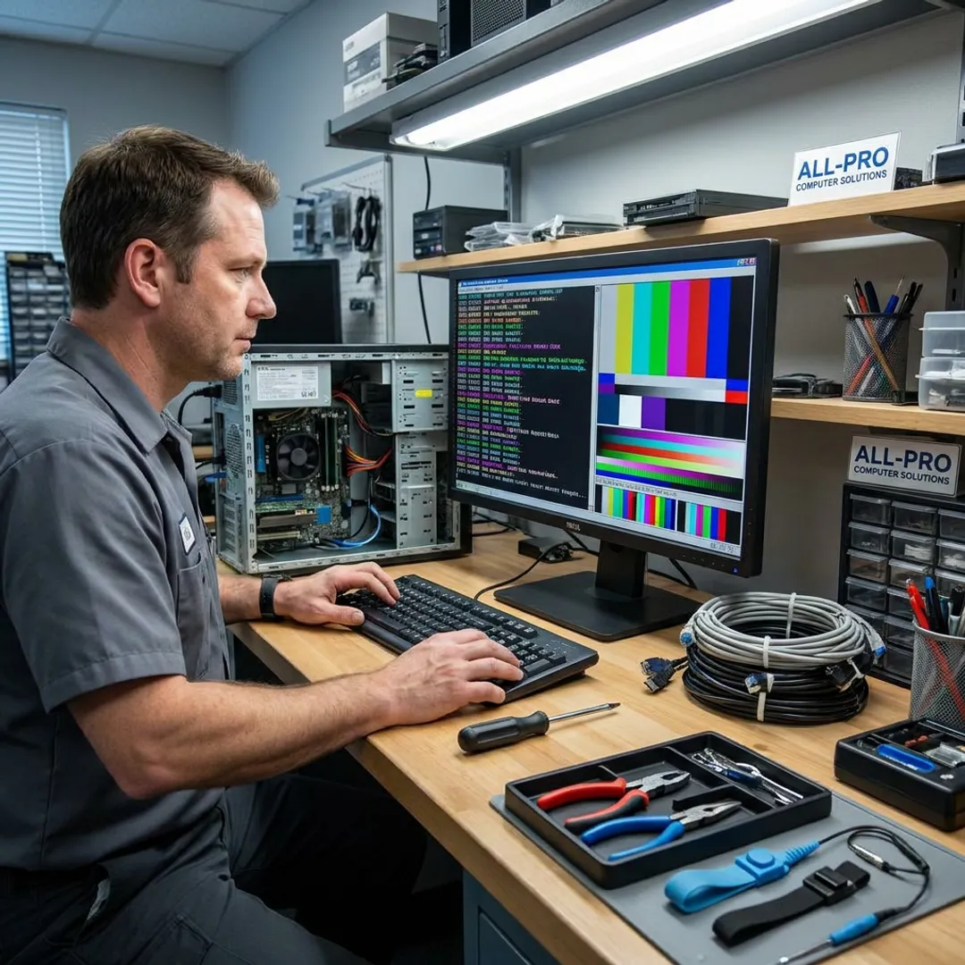 Desktop computer diagnostic process