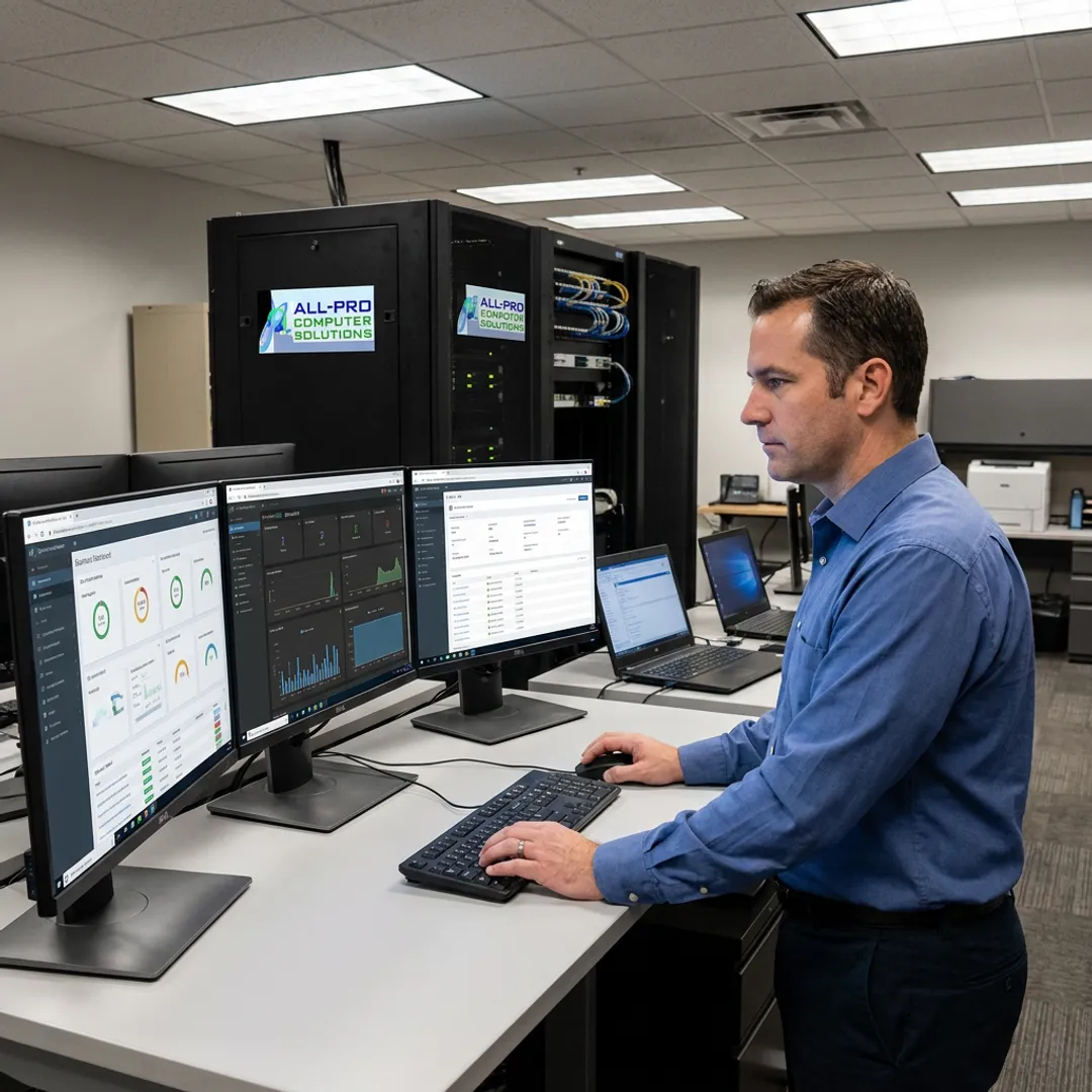 Managed IT technician supporting business systems