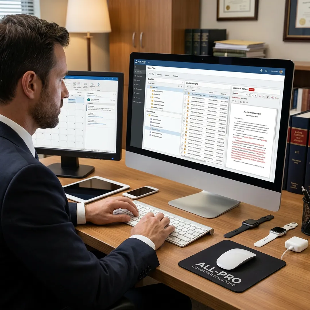 Secure IT support for a law firm office