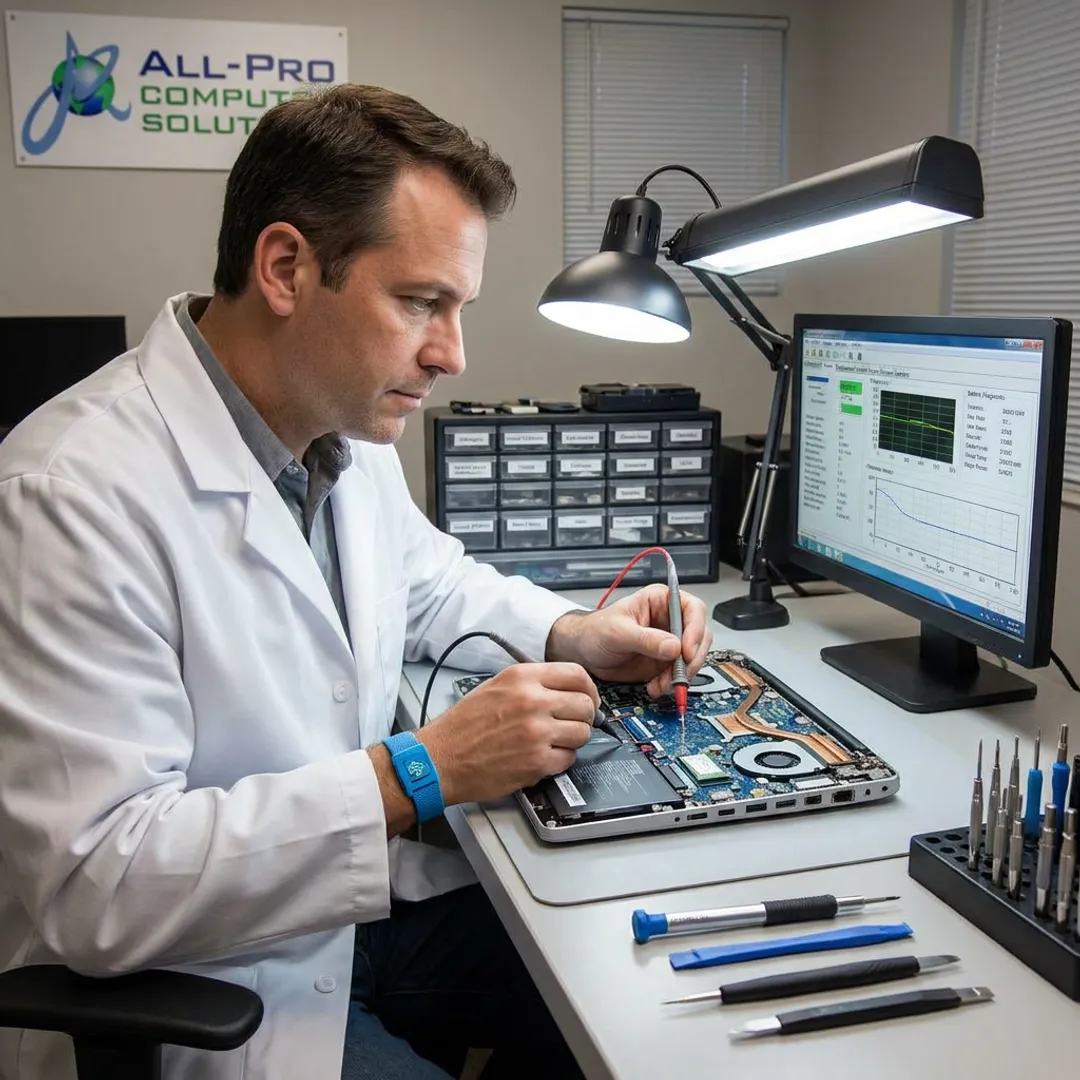 Laptop diagnostic and repair process