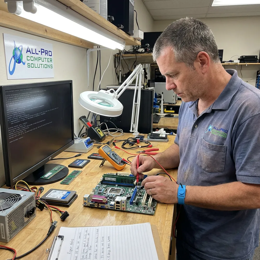 Desktop computer diagnostic process