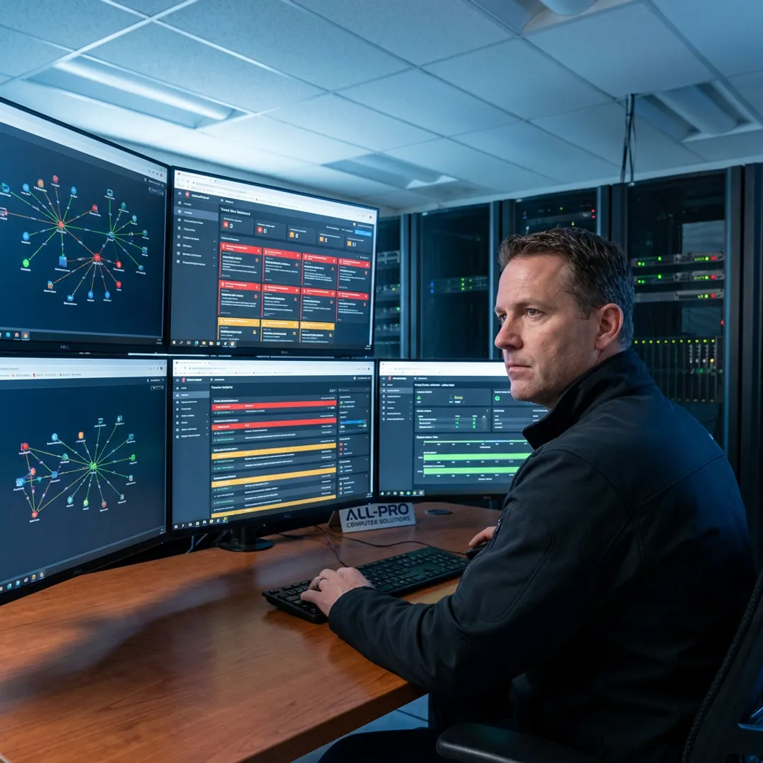 Managed IT security monitoring workstation