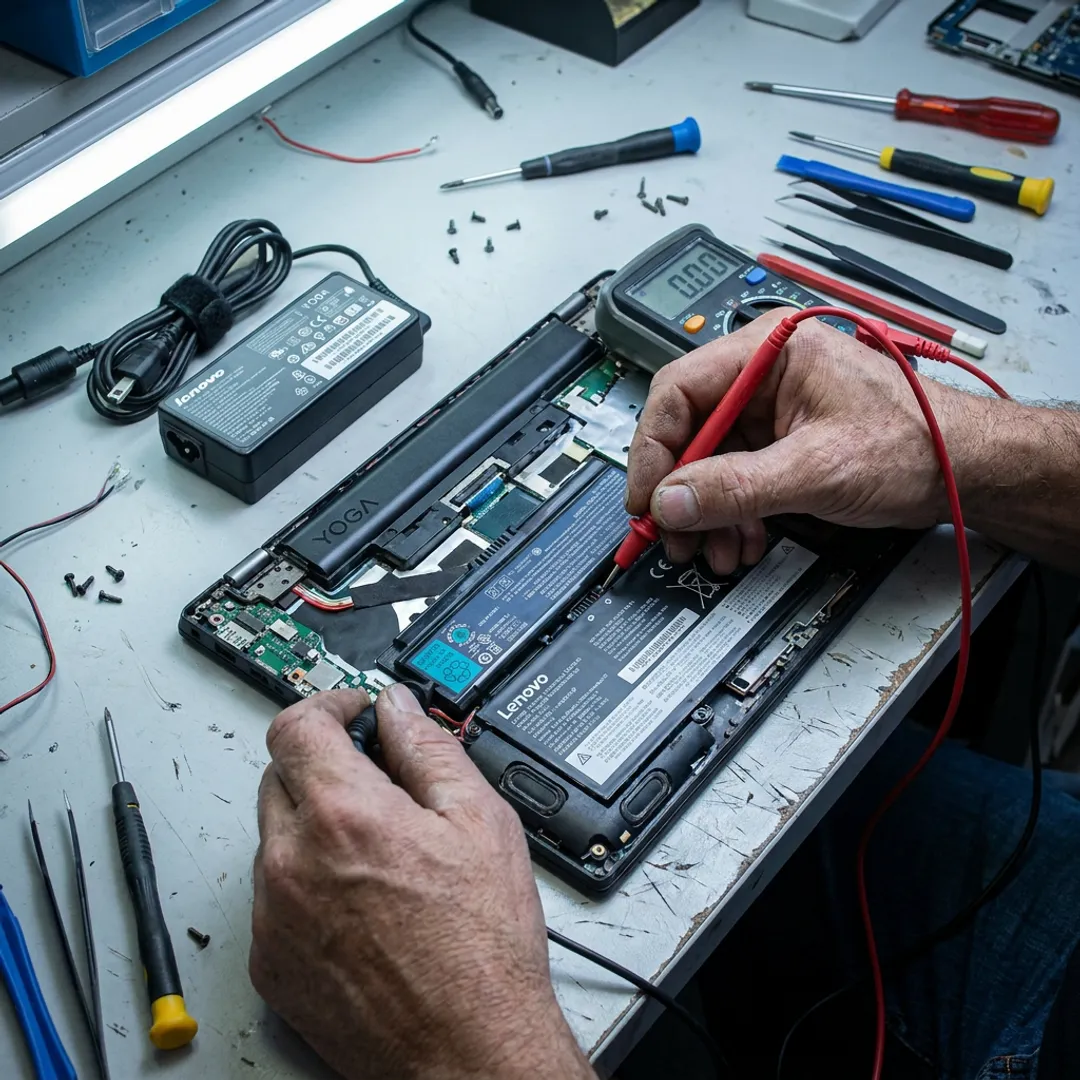 Laptop battery diagnostic process