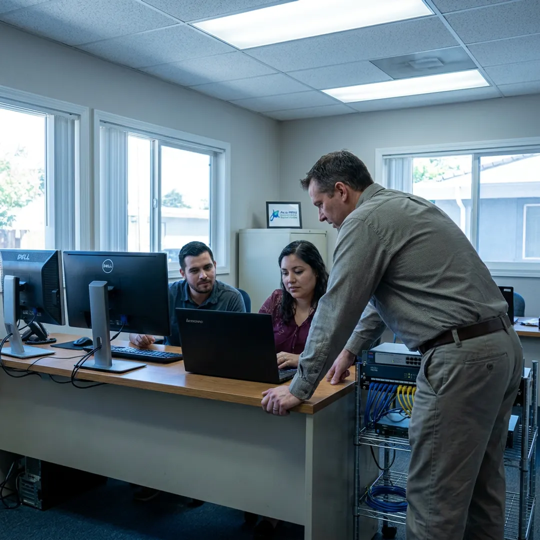 IT technician supporting a small business office in California