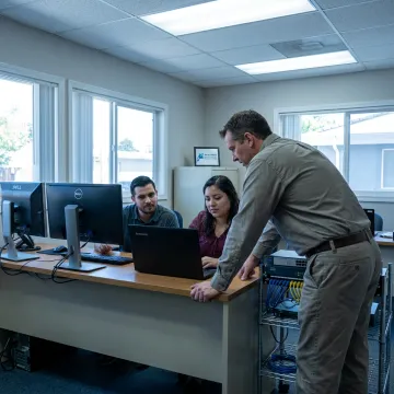 IT technician supporting a small business office in California