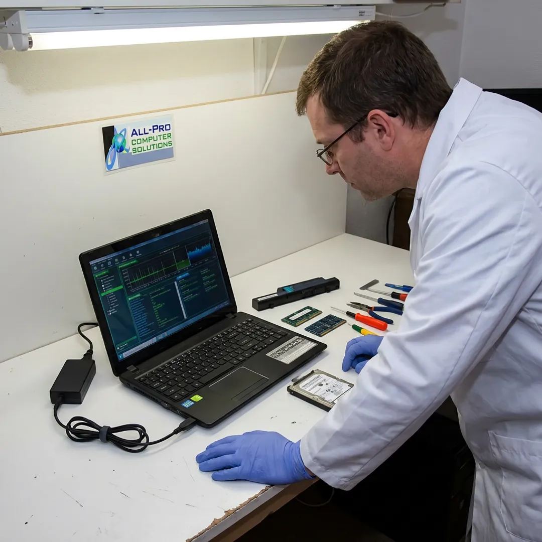 Laptop diagnostics and repair process