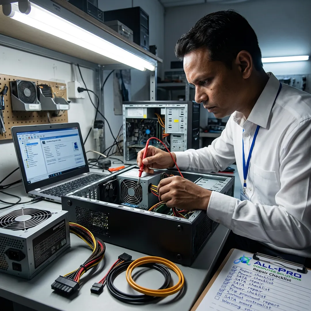 Emergency PC repair diagnostic process