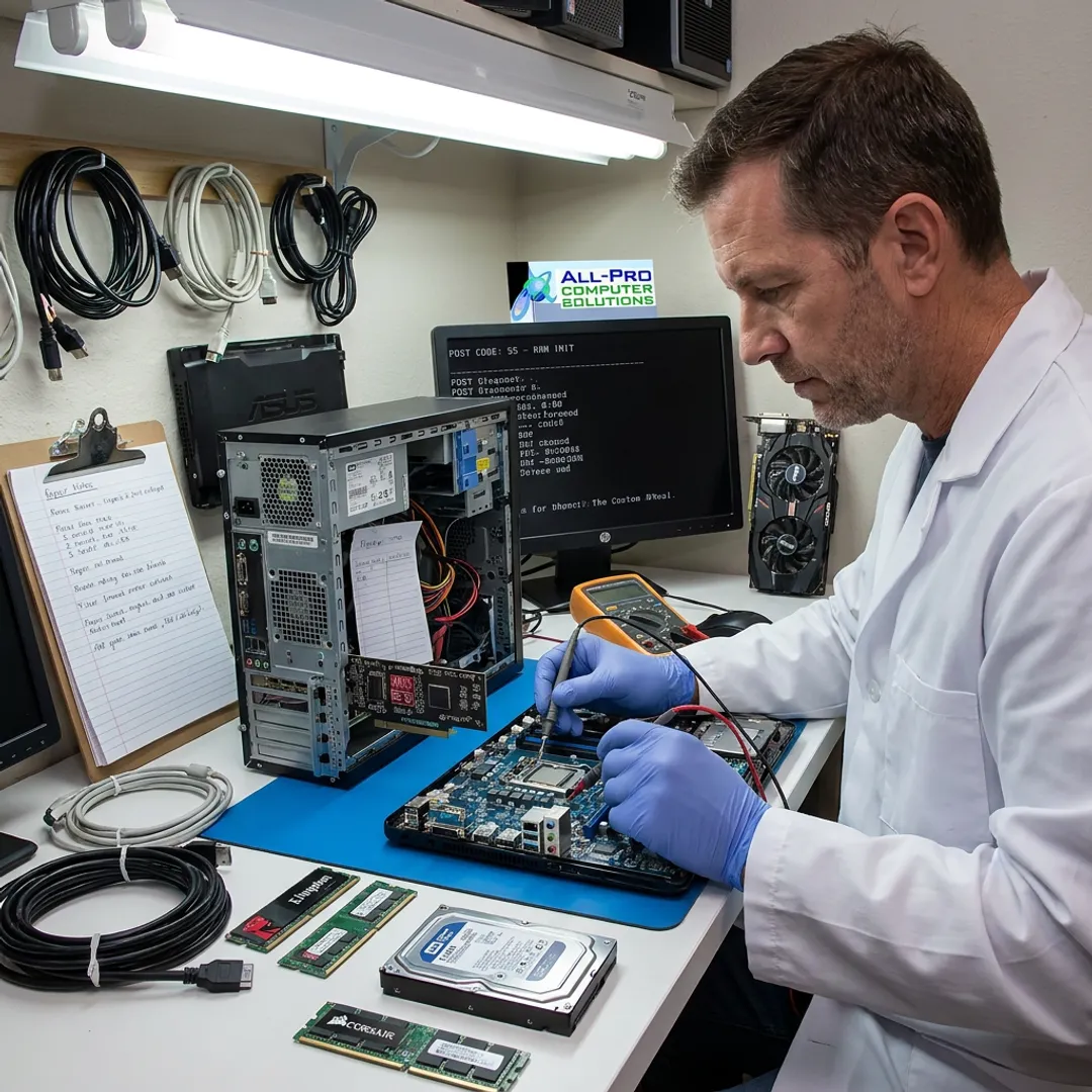 Computer hardware diagnostic process