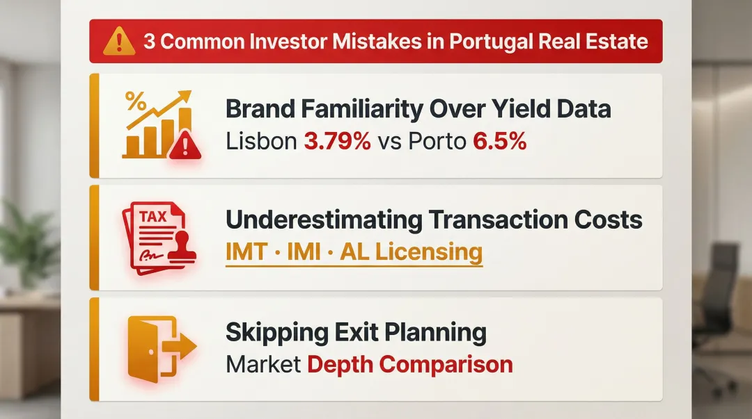 Three common Portugal real estate investment mistakes with financial impact warnings