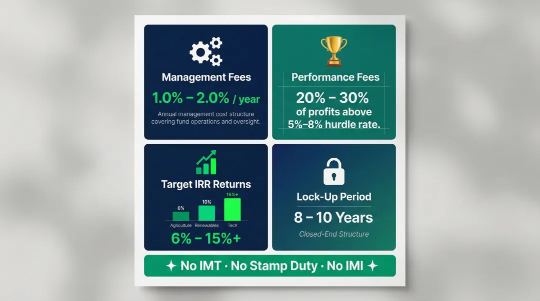Portugal Golden Visa fund fee structure target returns and lock-up period breakdown
