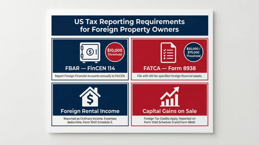 US IRS and FinCEN reporting requirements for Americans owning foreign property abroad