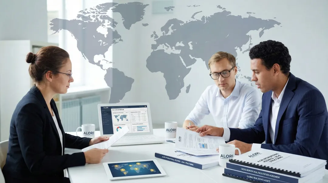 International real estate investment advisor consulting with American client on global portfolio strategy