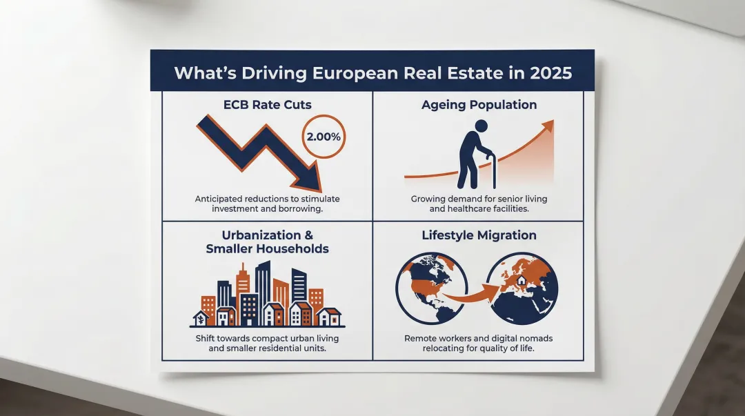 Four demographic and macroeconomic forces reshaping European real estate demand in 2025