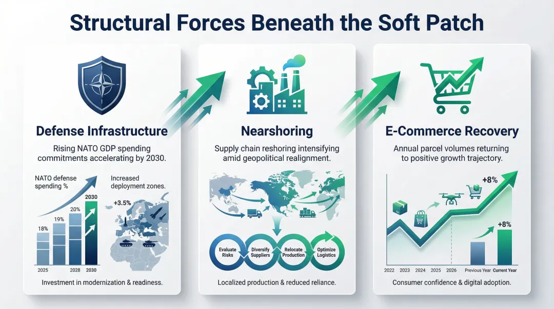 Three structural forces driving European logistics demand nearshoring defense e-commerce