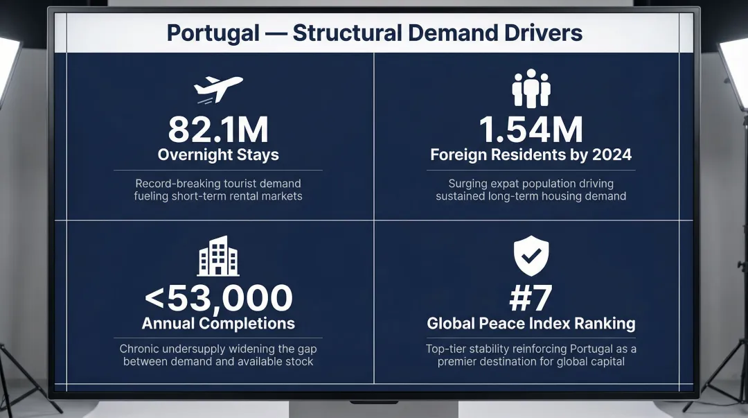 Four structural demand drivers supporting Portugal property market investment case 2026