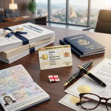 Georgian residence permit application with property investment documents