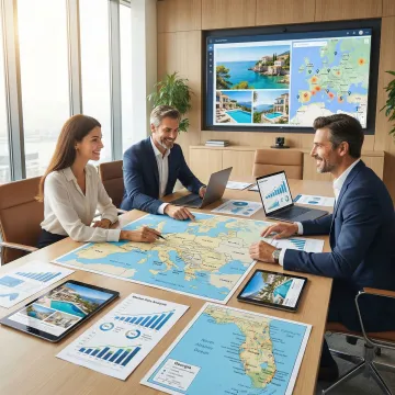 International real estate market analysis with local market professionals