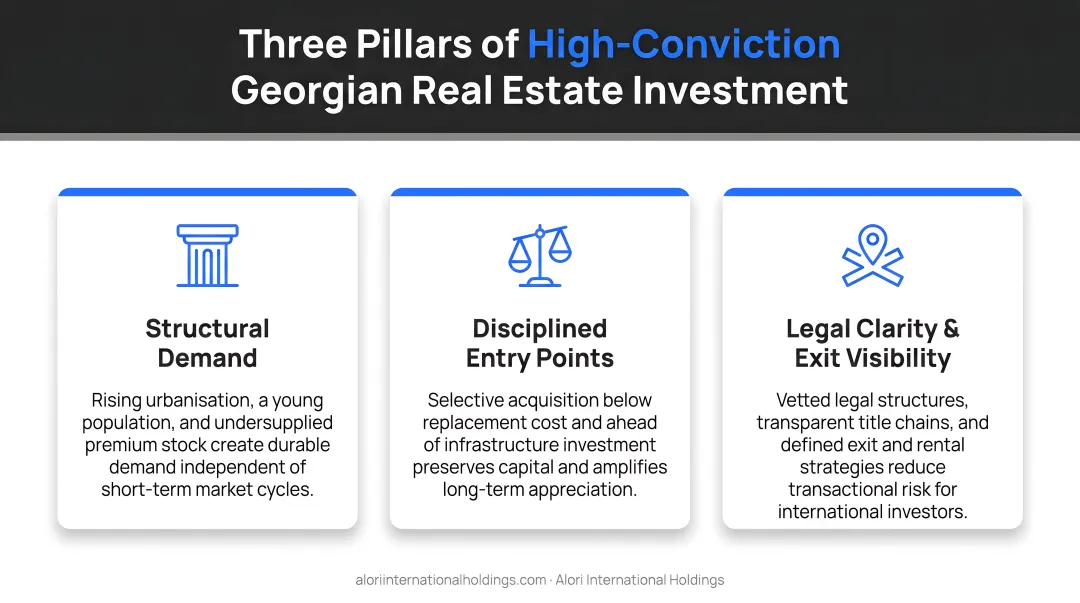 Three key factors for high-conviction Georgian real estate investment strategy
