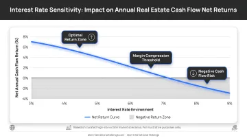 Interest rate sensitivity impact on annual real estate cash flow net returns