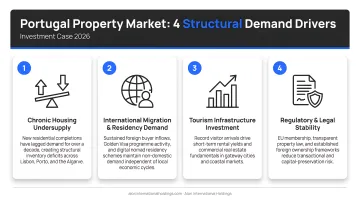 Four structural demand drivers supporting Portugal property market investment case 2026
