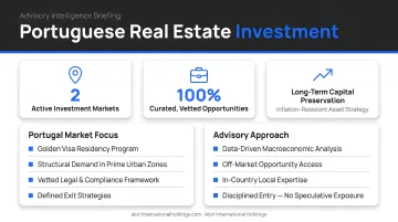 Alori International Holdings advisory team reviewing Portuguese real estate investment opportunities